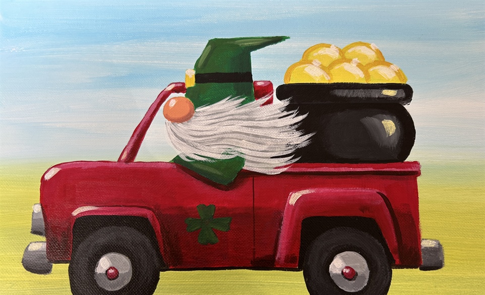 St Patrick's Gnome Sip & Paint Class