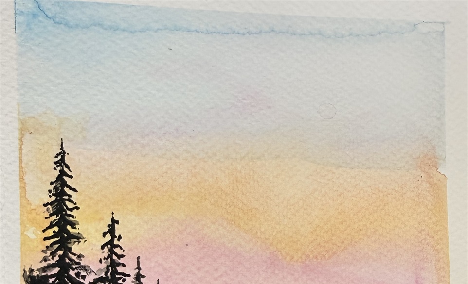 A Study in Reflections- Watercolor Class