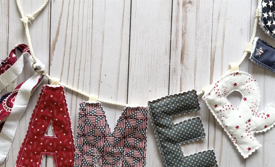 Sewing class - Letter Garlands