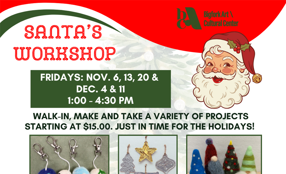Santa’s Workshop: Come make a gift!