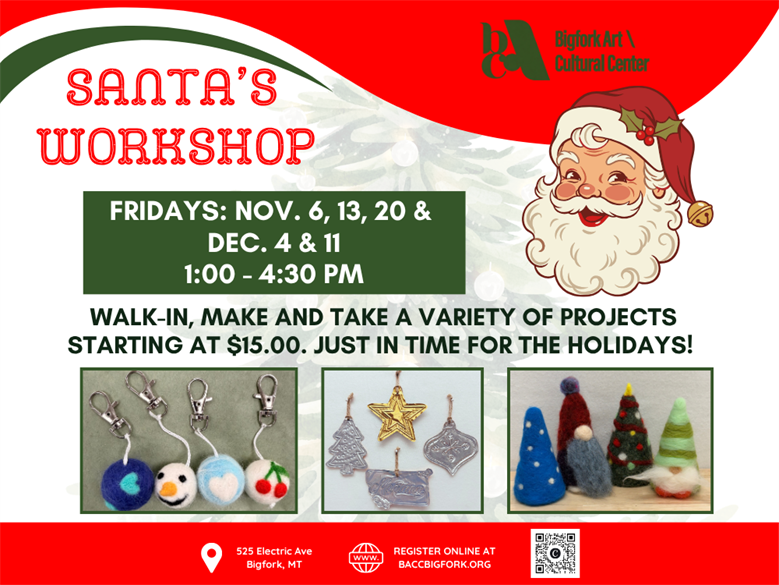 Santa’s Workshop: Come make a gift!
