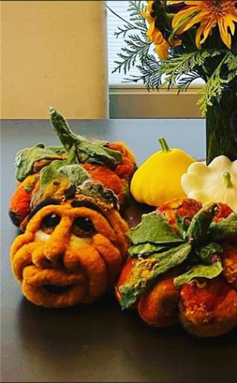 Mini Pumpkin Felting Workshop Gallery image 1