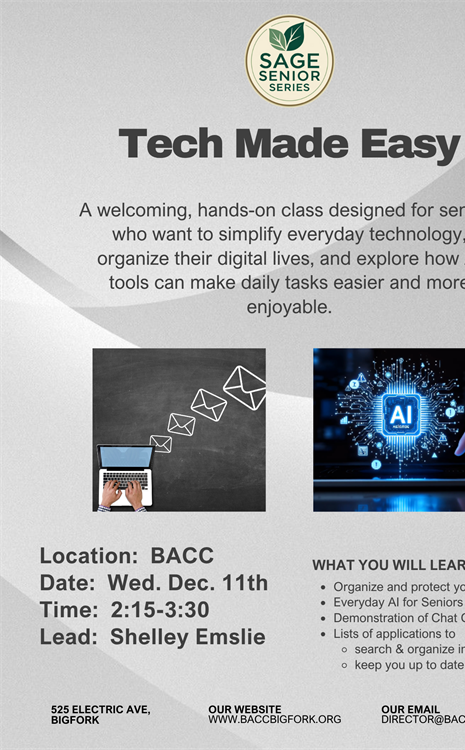 Sage Senior Series: Tech Made Easy! Gallery image 1